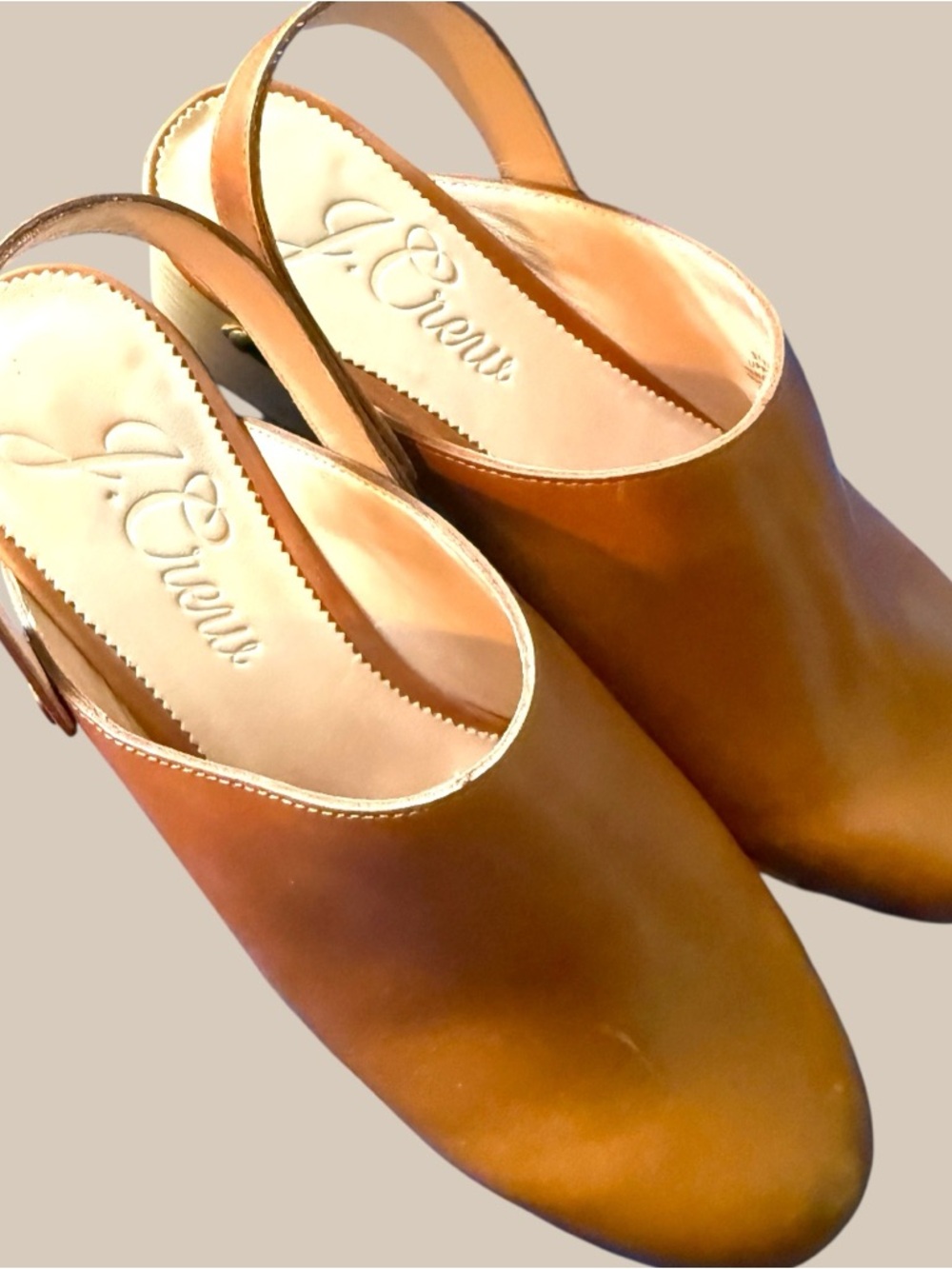 J.Crew Grace 100% Leather Convertible Clogs NewWOBox Size 9 - Picture 3 of 7